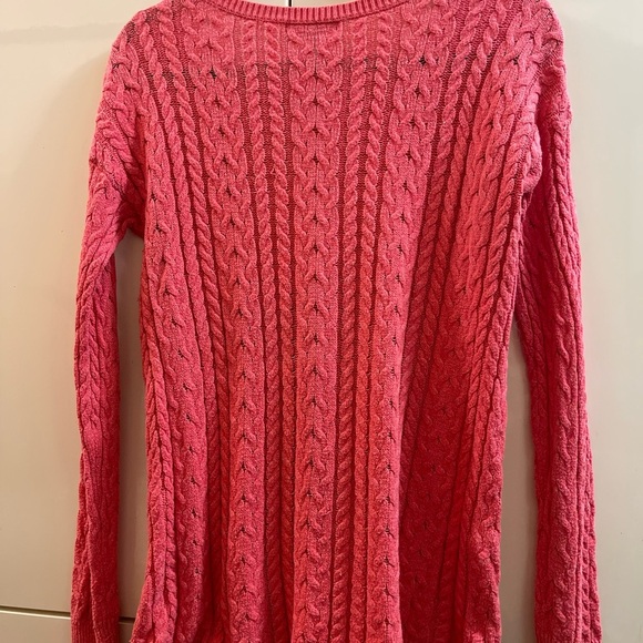 American Eagle Outfitters Coral Crew Neck Cable Knit Sweater L/ G Better For M - Picture 4 of 8